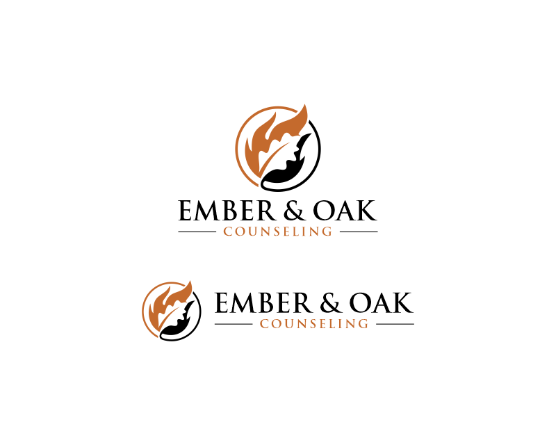 Logo Design for Ember & Oak Counseling