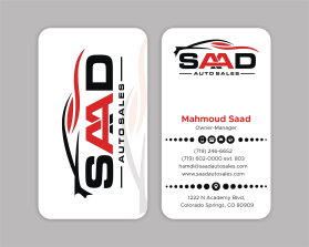 Saad Auto Sales entry by Designer_M
