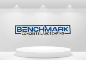 Benchmark Concrete Landscaping entry by LogoHants