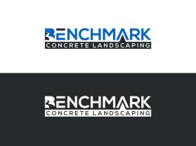 Benchmark Concrete Landscaping entry by LogoHants