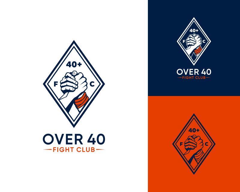 Logo Design for Over 40 Fight Club