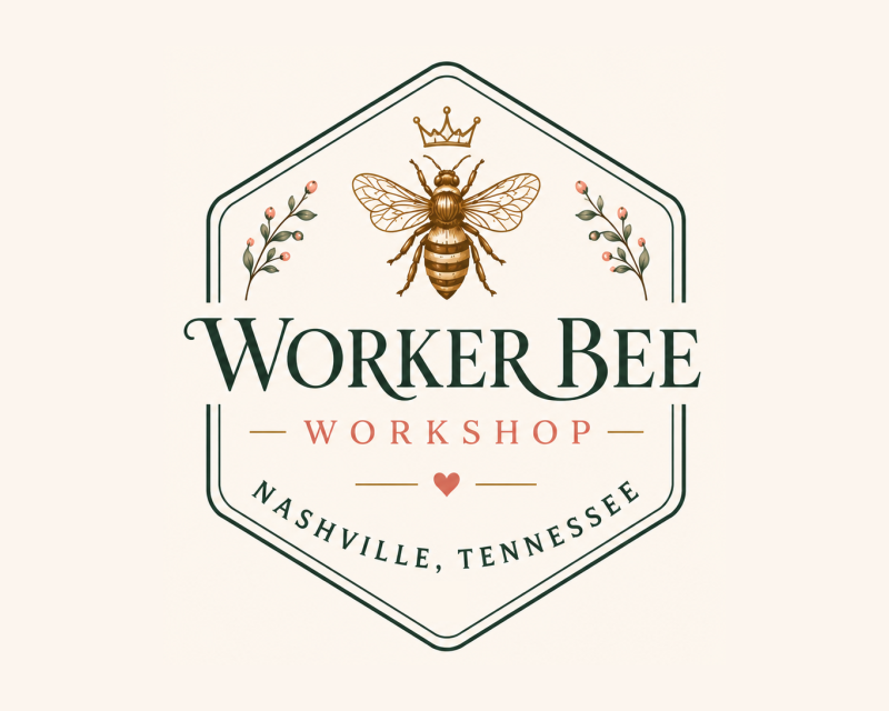Logo Design for NO AI!!! Worker Bee Workshop