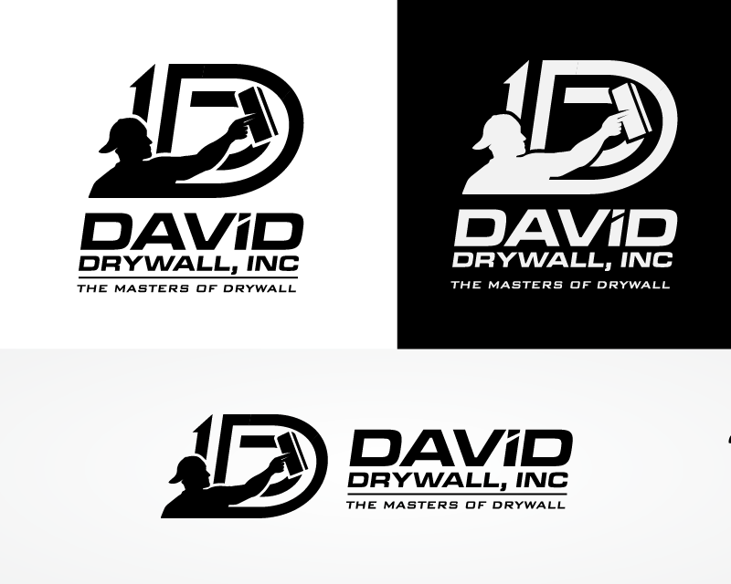Logo Design Entry 3838866 submitted by dhanny09 to the contest for David Drywall INC run by Steve524