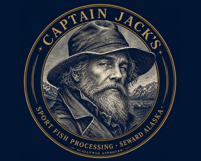 Logo Design Entry 3840059 submitted by Kendrikiari to the contest for Captain Jack's Sport Fish Processing   Seward, Alaska run by cjacksfish