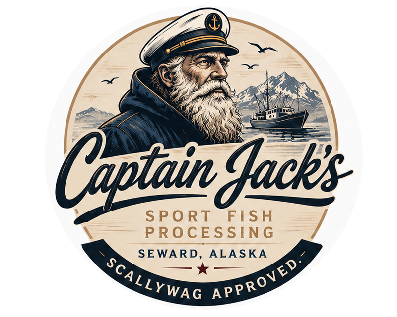 Logo Design Entry 3839590 submitted by dhonny to the contest for Captain Jack's Sport Fish Processing   Seward, Alaska run by cjacksfish