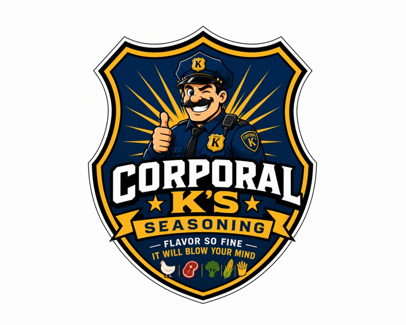 Logo Design Entry 3842967 submitted by Hishams1 to the contest for Corporal K’s seasoning run by Hedberg112