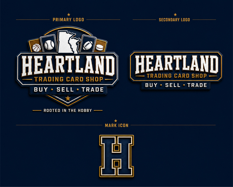 Logo Design for Heartland Trading Card Shop