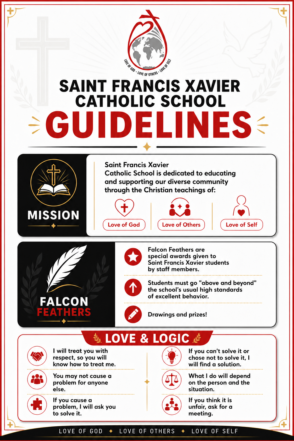 Graphic Design for Saint Francis Xavier Catholic School