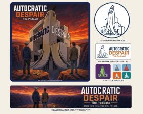 Identity for "Autocratic Despair: The Podcast" entry by Arif Fahmi