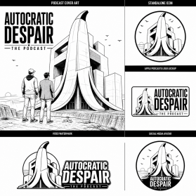 Identity for "Autocratic Despair: The Podcast" entry by Brader Noormand