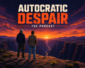 Identity for "Autocratic Despair: The Podcast" entry by Helmy Afriza