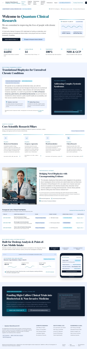 Quantum Clinical Research CIC entry by acllc