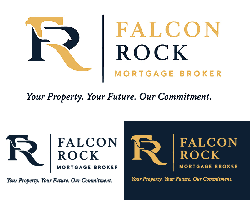 Logo Design for Falcon Rock Mortgage Broker