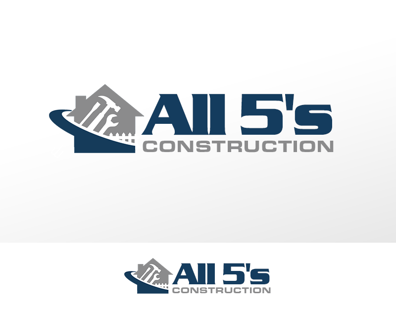 Logo Design for All 5's Construction