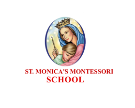 St. Monica's Montessori school entry by fr studio