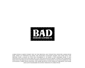 Bad medicine leather co.  entry by Ashraf Abdelwahab Alqudah