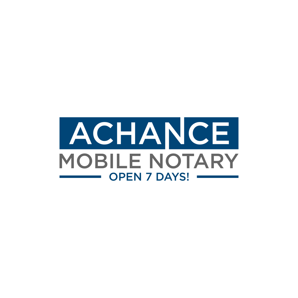 Logo Design for AChance Mobile Notary