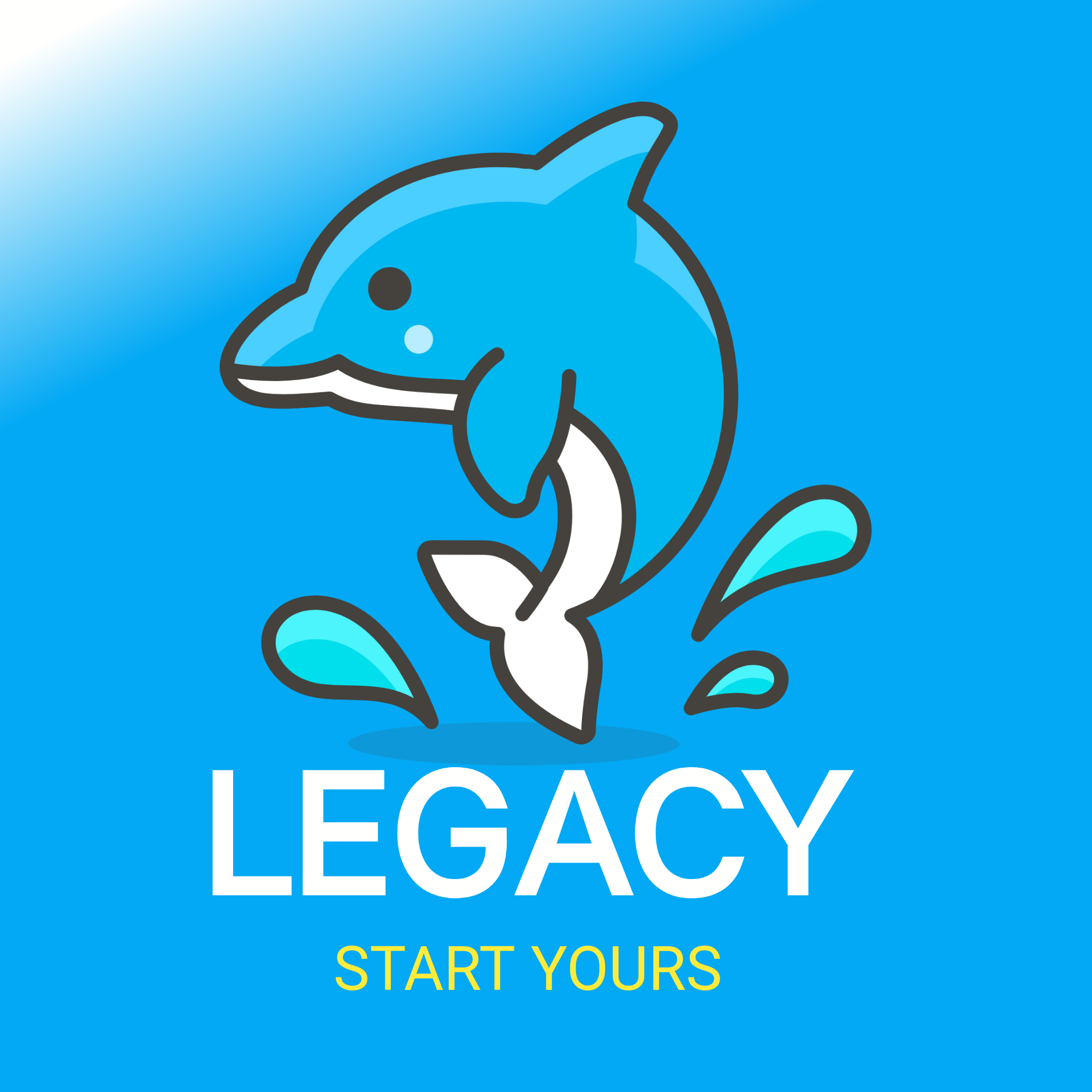 Cute Dolphin Logo Design