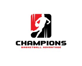 CHAMPIONS Basketball Advantage (Basketball Advantage is a subtitle and should be in smaller font) entry by ninjadesign