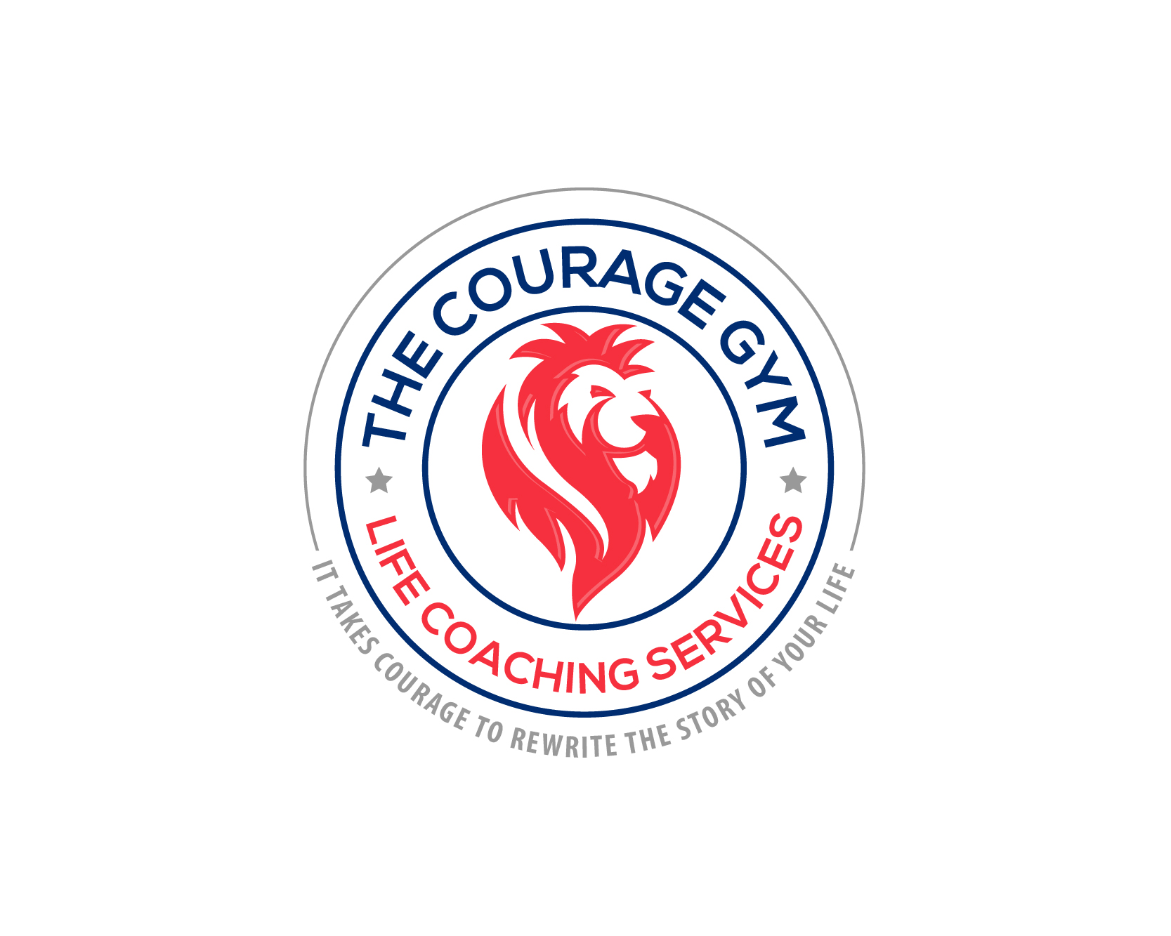 Logo Design for The Courage Gym - Life Coaching Services 
