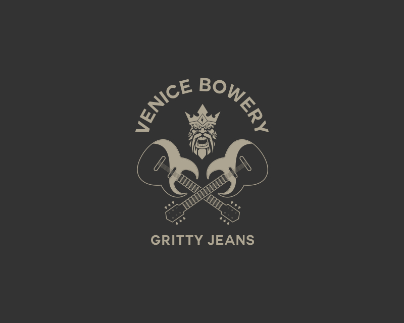Logo Design for Venice Bowery Gritty Jeans