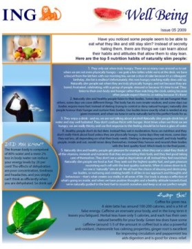 Employee Wellbeing Newsletters entry by aburke37