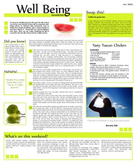 Employee Wellbeing Newsletters entry by cest_emilie