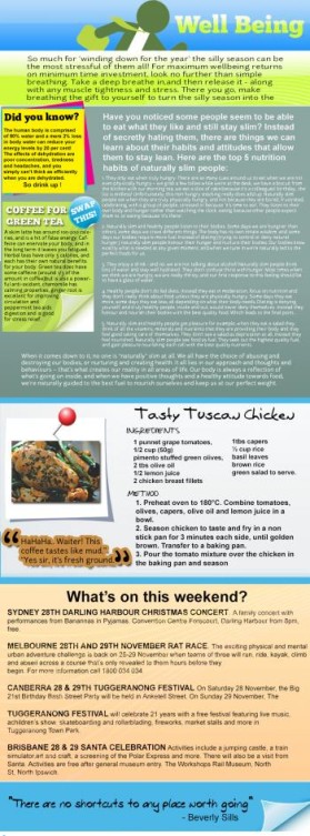 Employee Wellbeing Newsletters entry by aizen
