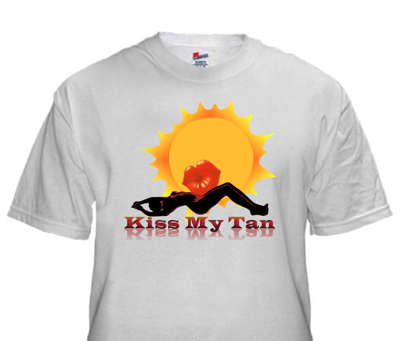 T-Shirt Design for Kissed By The Sun Salon