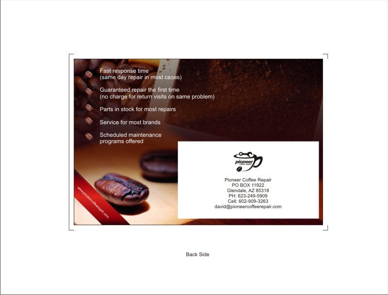 Graphic Design for Pioneer Coffee Repair