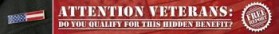 Banner Ad for Free Veterans Report entry by deesquared81