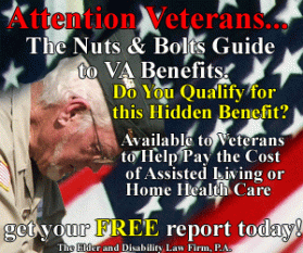 Banner Ad for Free Veterans Report entry by phacker