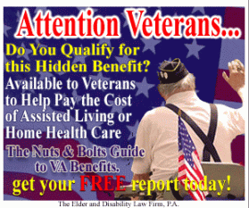Banner Ad for Free Veterans Report entry by phacker