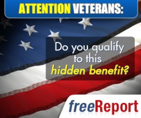 Banner Ad for Free Veterans Report entry by Saboteur