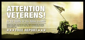 Banner Ad for Free Veterans Report entry by B.CrimDesign