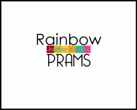 Rainbow Prams logo & graphic design entry by funkey73