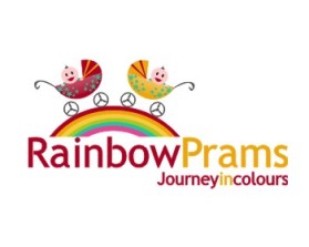 Rainbow Prams logo & graphic design entry by blackhorse