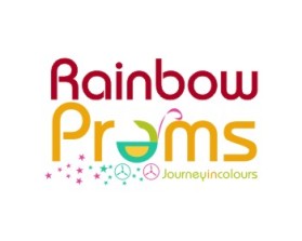 Rainbow Prams logo & graphic design entry by blackhorse