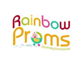 Rainbow Prams logo & graphic design entry by blackhorse