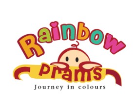 Rainbow Prams logo & graphic design entry by Morango