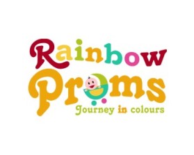 Rainbow Prams logo & graphic design entry by blackhorse