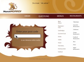 Branded Monkey and Website Screens entry by Morango