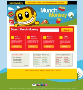 Branded Monkey and Website Screens entry by maadezine