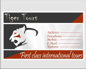 Tiger Tours entry by Design4U
