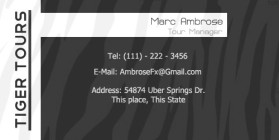 Tiger Tours entry by AmbroseFx