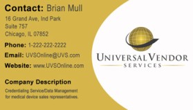 Universal Vendor Services, LLC entry by mygreenday69