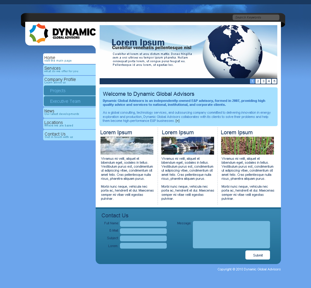 Web Design for http://www.dynamicga.com
