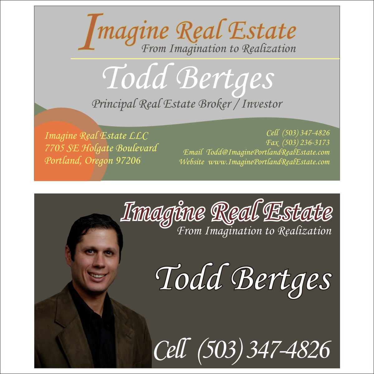 Business Card & Stationery Design for Imagine Real Estate