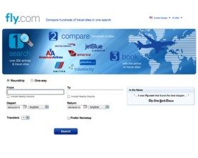 Fly.com entry by visualverb