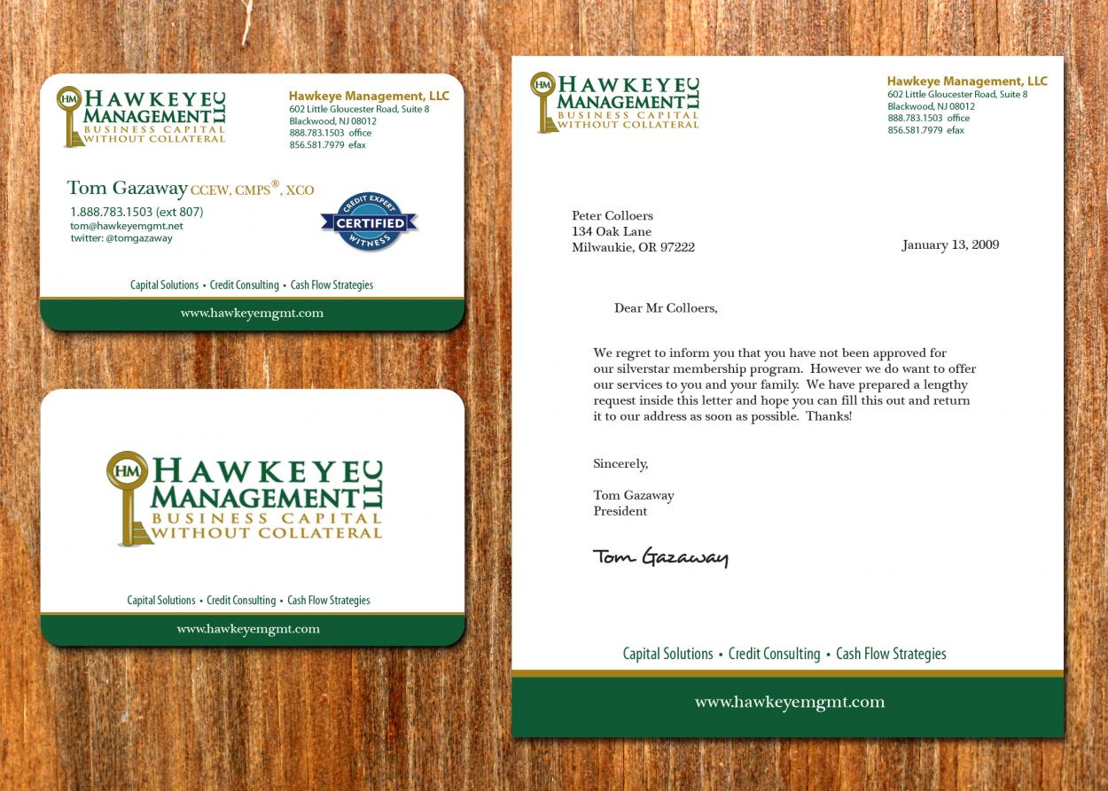 Business Card & Stationery Design for Hawkeye Management